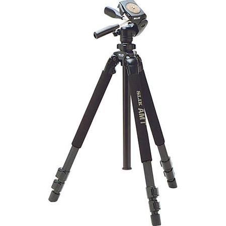 Slik Tripod Pro 700DX dengan Pan / Tilt Head 3-Way Pelepasan Pantas -Black-