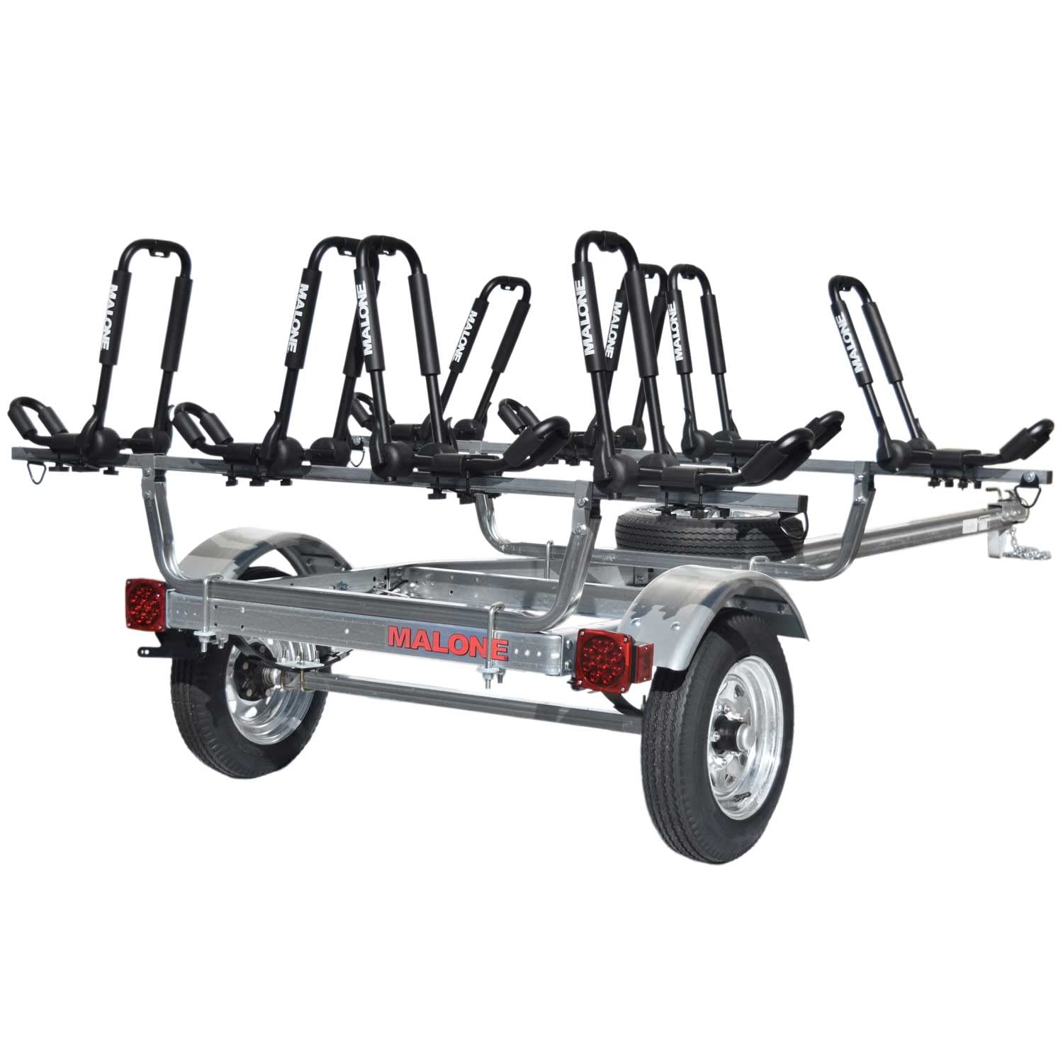 Malone MicroSport 4-Boat FoldAway-J Kayak Trailer Packa...