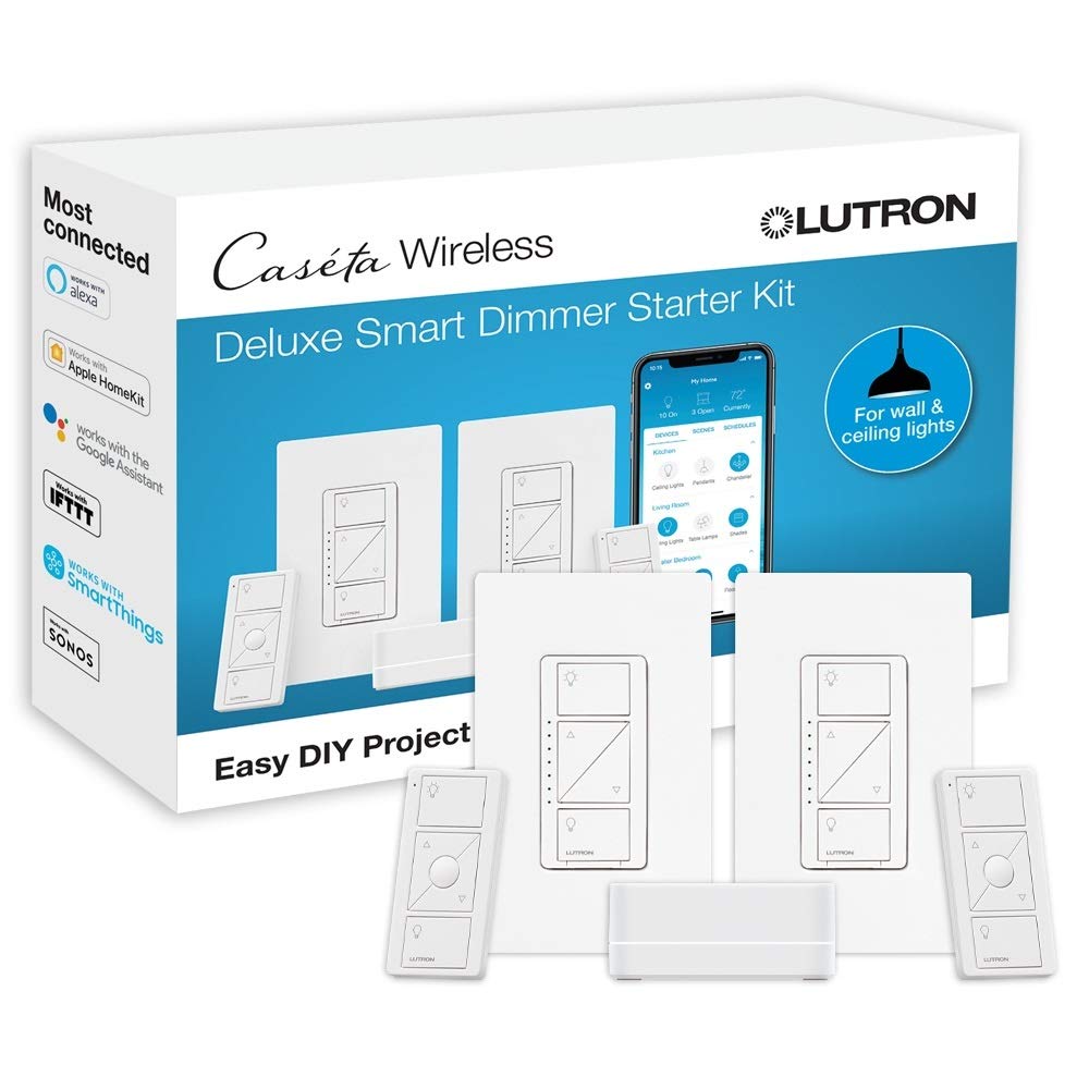 Lutron Kit Suis Dimmer Pintar Casta Deluxe dengan Hab P...