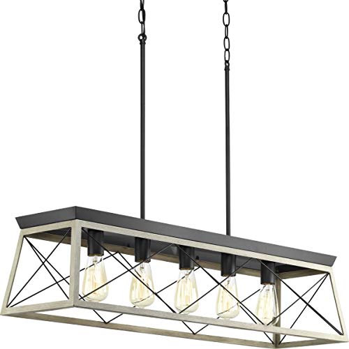 Progress Lighting Koleksi Briarwood Chandelier Linear R...