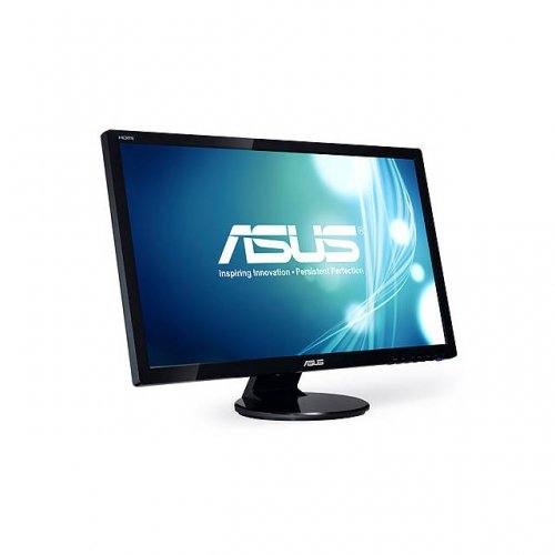 Asus Computer Asus VE278Q 27 inci WideScreen 2ms 10000000: 1 Monitor LCD VGA / DVI / HDMI / DisplayPort dengan Pembesar Suara (Hitam)