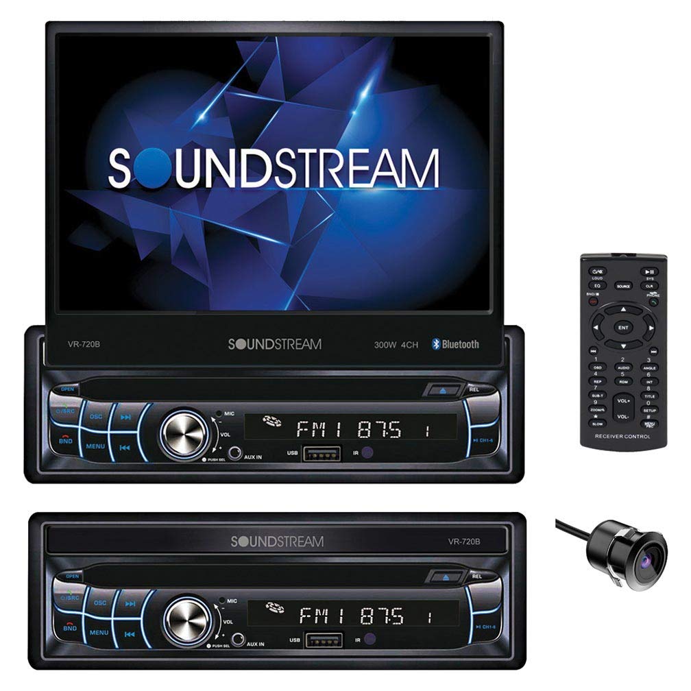 Soundstream VR-720B Single DIN Car Stereo DVD/CD Pemain...