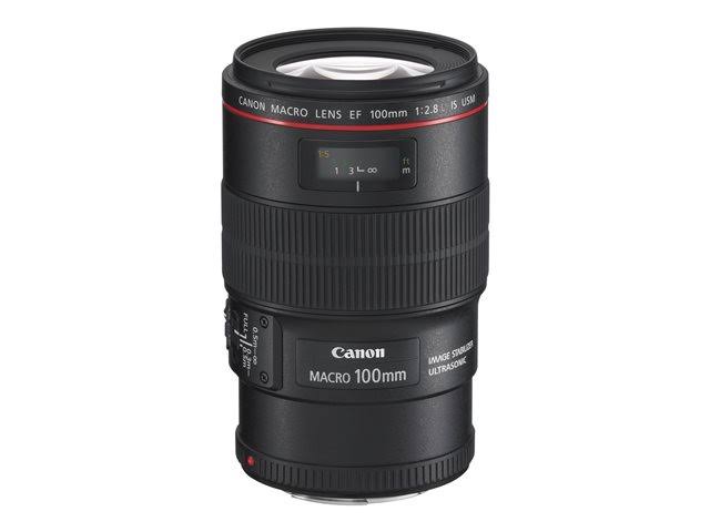 Canon Lensa Makro EF 100mm f / 2.8L IS USM untuk Kamera...