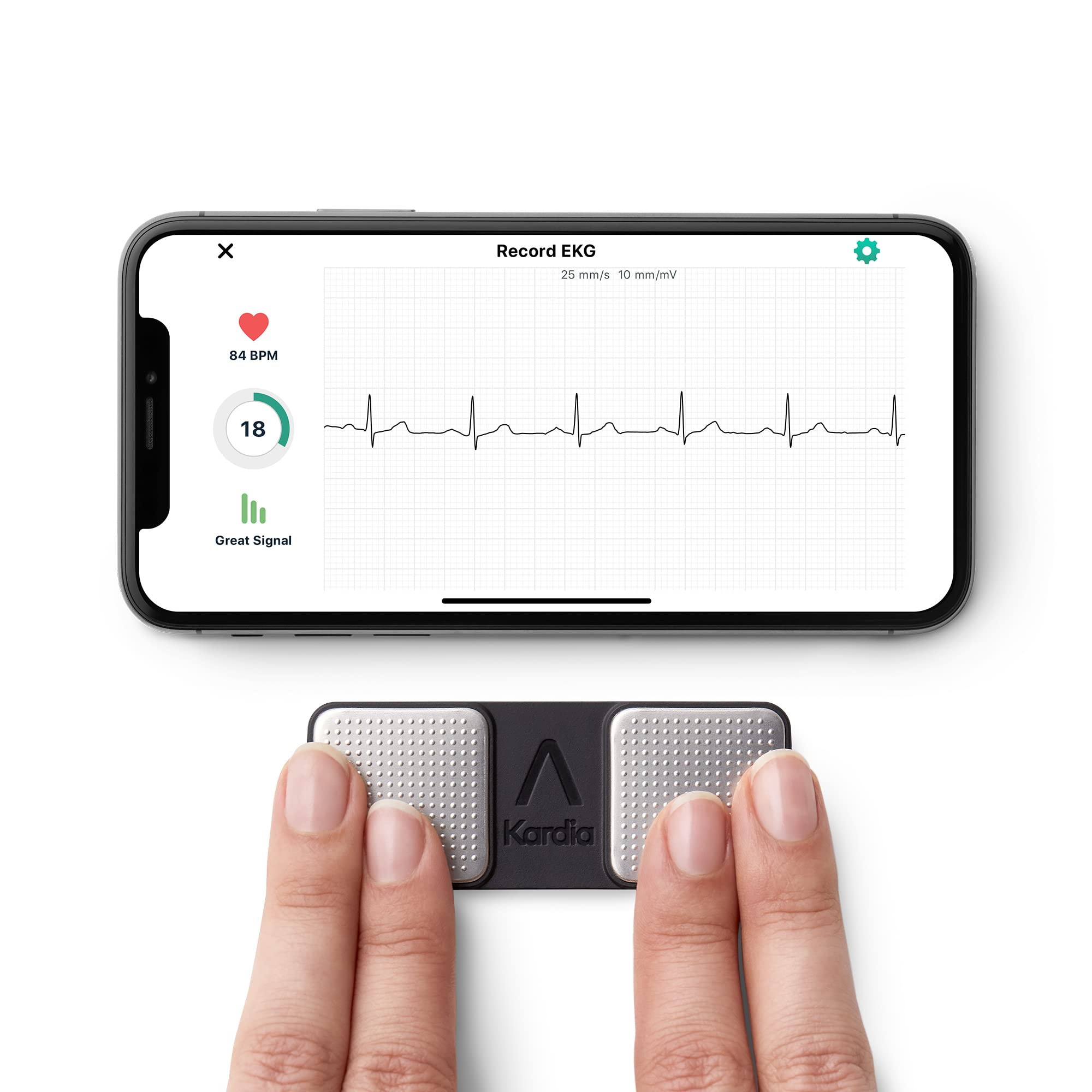 Alivecor Monitor EKG Peribadi 1 Utama KardiaMobile Reko...