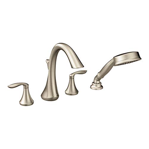 Moen T944 Eva Faucet Tab Rom Arka Tinggi Dua Pemegang E...