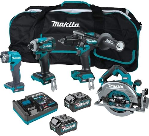 Makita 40V max XGT® Brushless Cordless 4‑Pc. Combo Kit ...