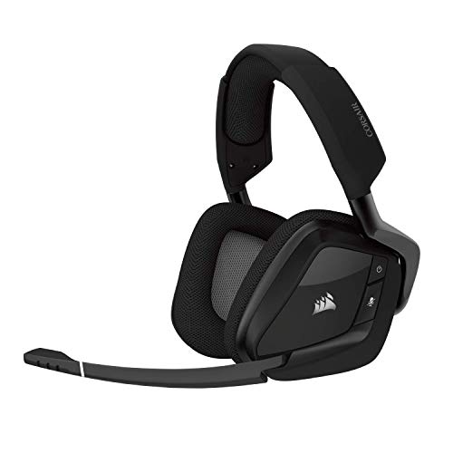 Corsair Void PRO RGB Wireless Gaming Headset - Dolby 7.1 Surround Sound Headset untuk PC - Discord Disahkan - Pemacu 50mm - Karbon