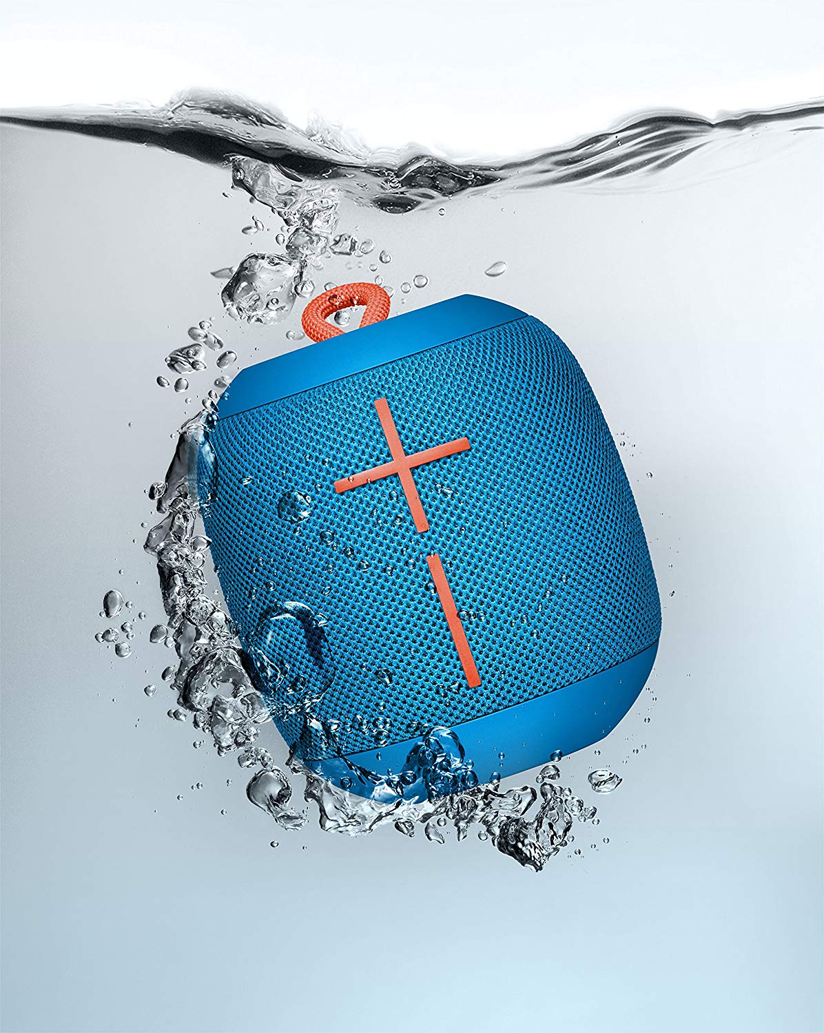 Logitech Ultimate Ears WONDERBOOM Pembesar Suara Bluetooth Mudah Alih - IPX7 Kalis Air - Hayat Bateri 10 jam - Subzero Blue