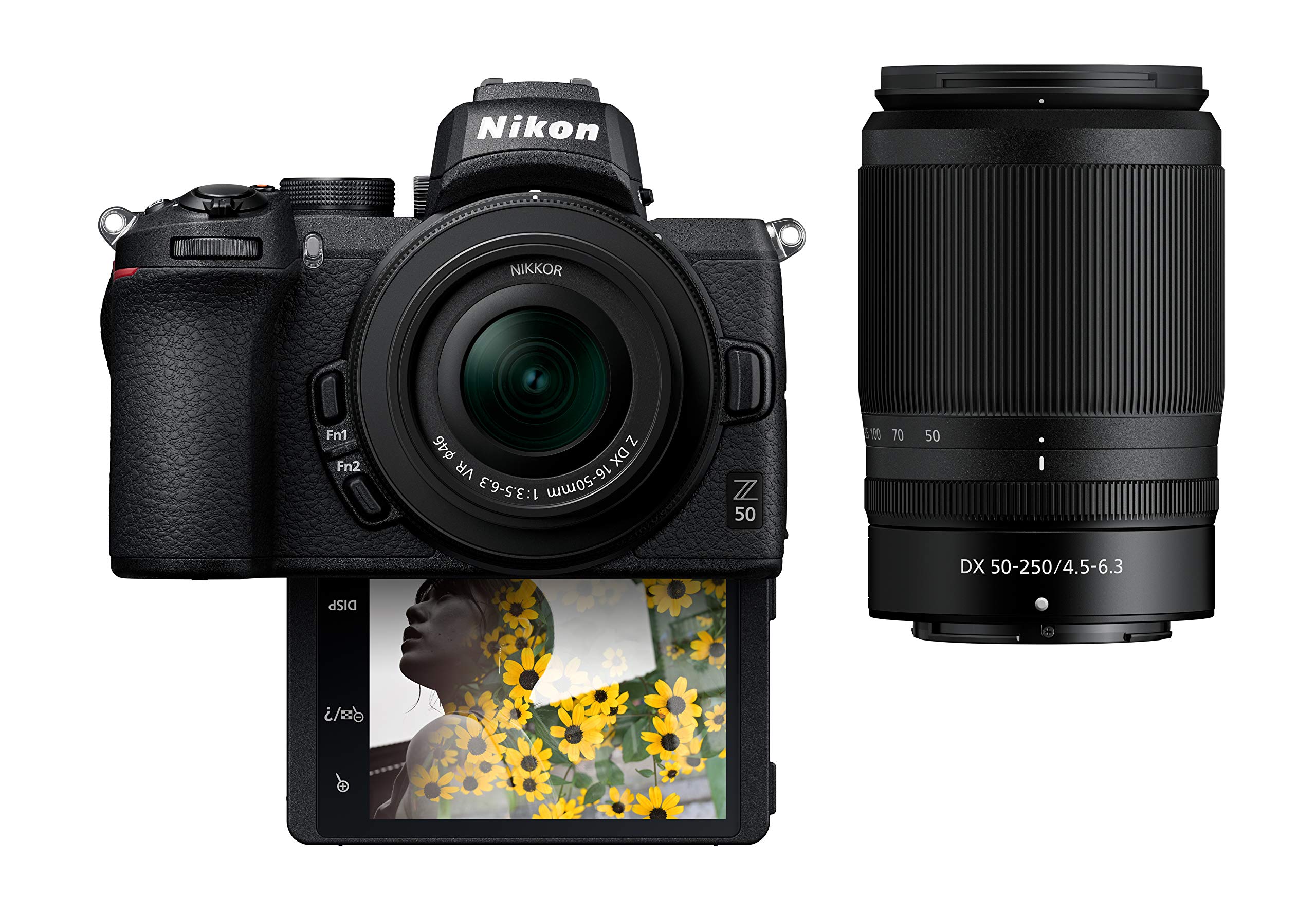 Nikon Kamera Digital Tanpa Cermin Kompak Z50 dengan Fli...