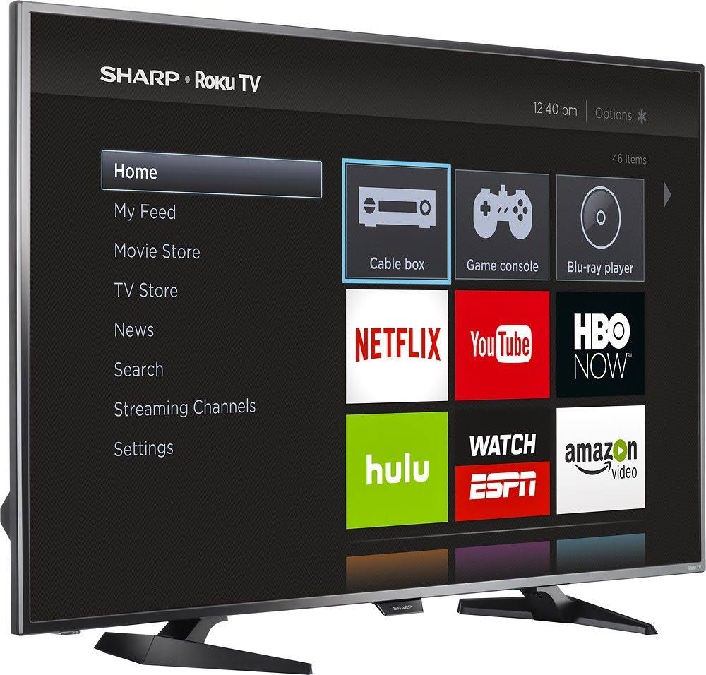 Sharp TV Roku HDTV HD 1080p LED 50 '