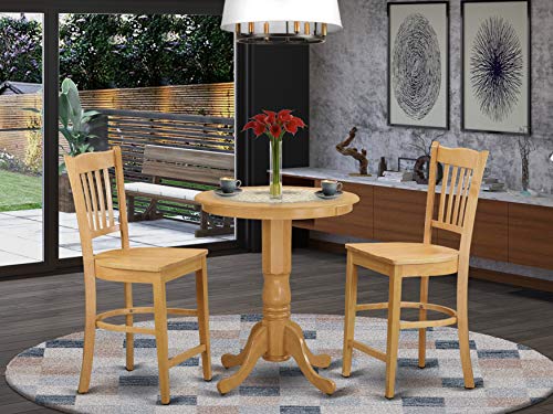 East West Furniture Set Ketinggian Kaunter Makan