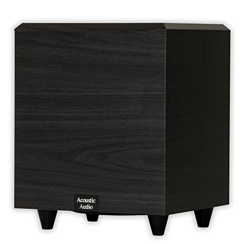 Acoustic Audio Subwufer Berkuasa Nyalaan Bawah PSW-6 (Hitam)