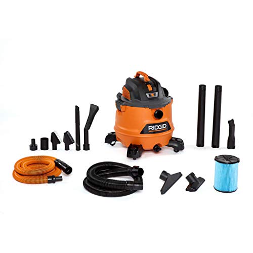 Ridgid 14-Gal. 6.0 Peak HP Wet/Dry Vac dengan Kit Perincian Auto