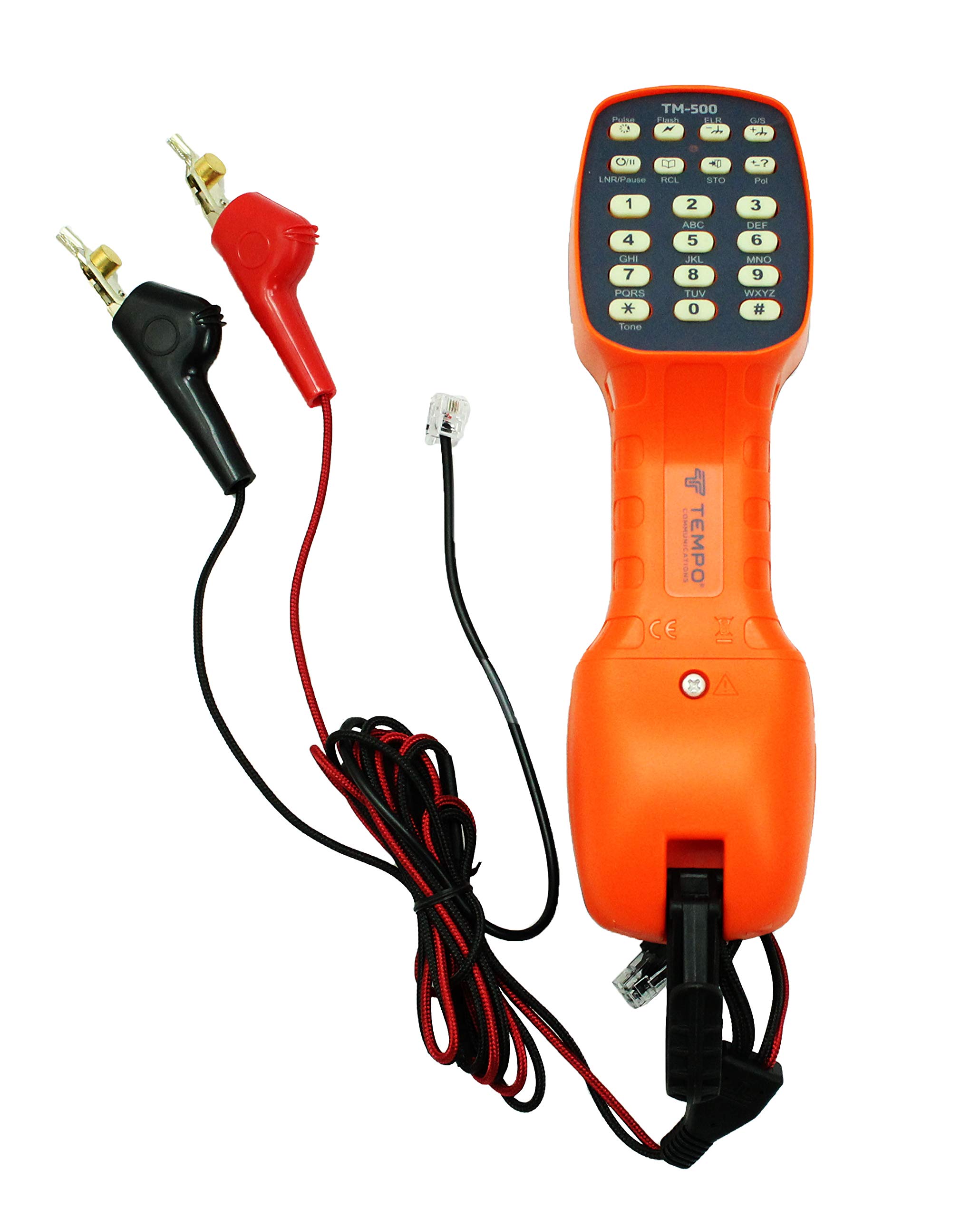 TEMPO Set Ujian Telefon Juru Talian TM-500 dengan Klip ABN - Gred Profesional (Model Terkini)