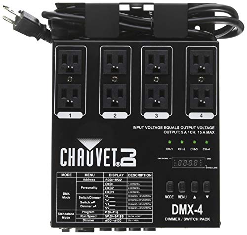 CHAUVET DJ DJ DMX-4 Lampu LED Dimmer/Pek Geganti | Akse...