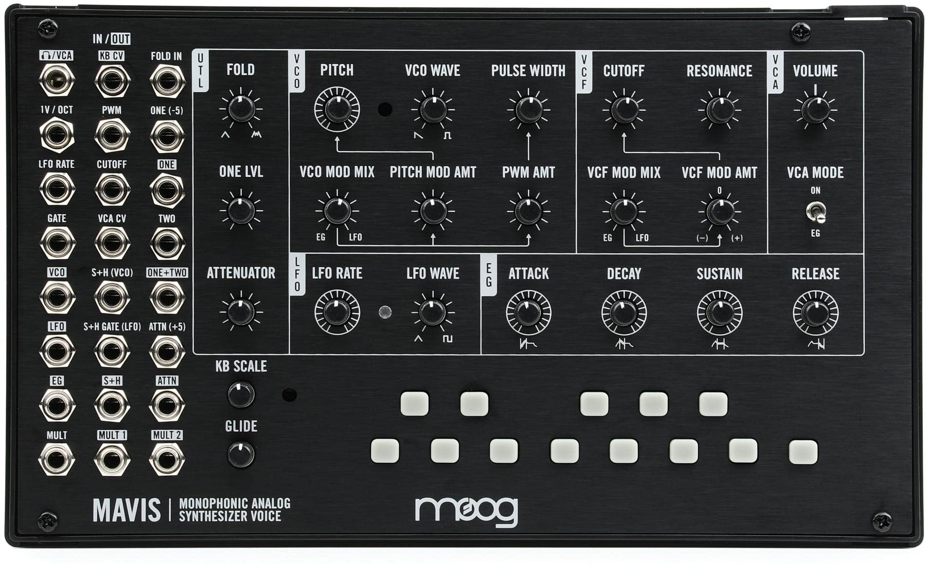 Moog Kit Pensintesis Analog Semi-modular Mavis dan Modu...