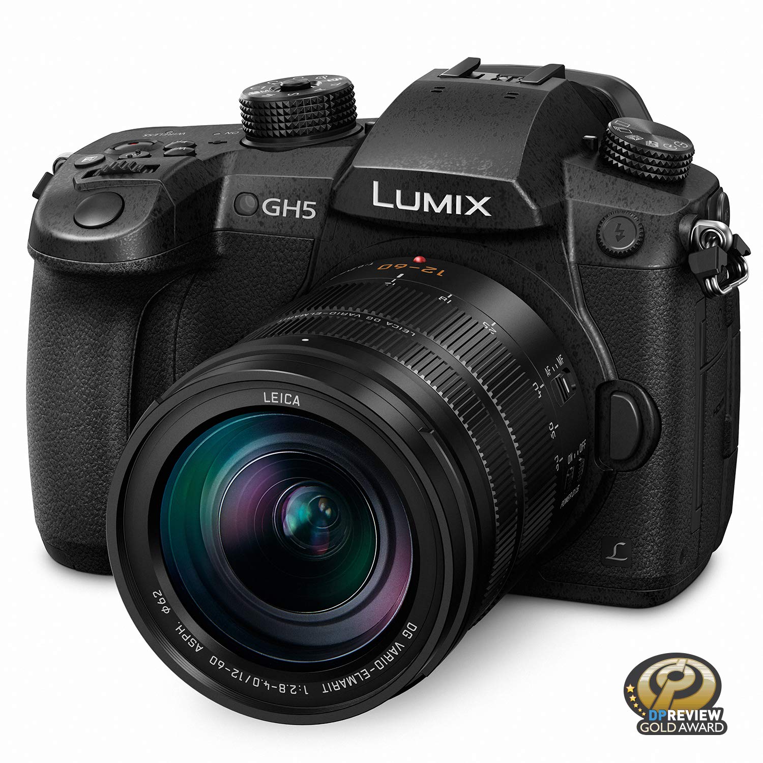 Panasonic LUMIX GH5 4K Mirrorless Camera dengan Lecia V...