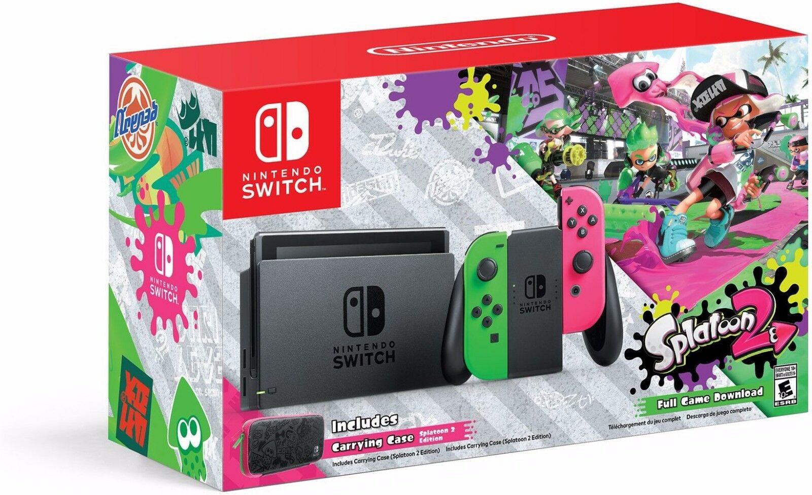 Nintendo Tukar Perkakasan dengan Splatoon 2 + Neon Gree...