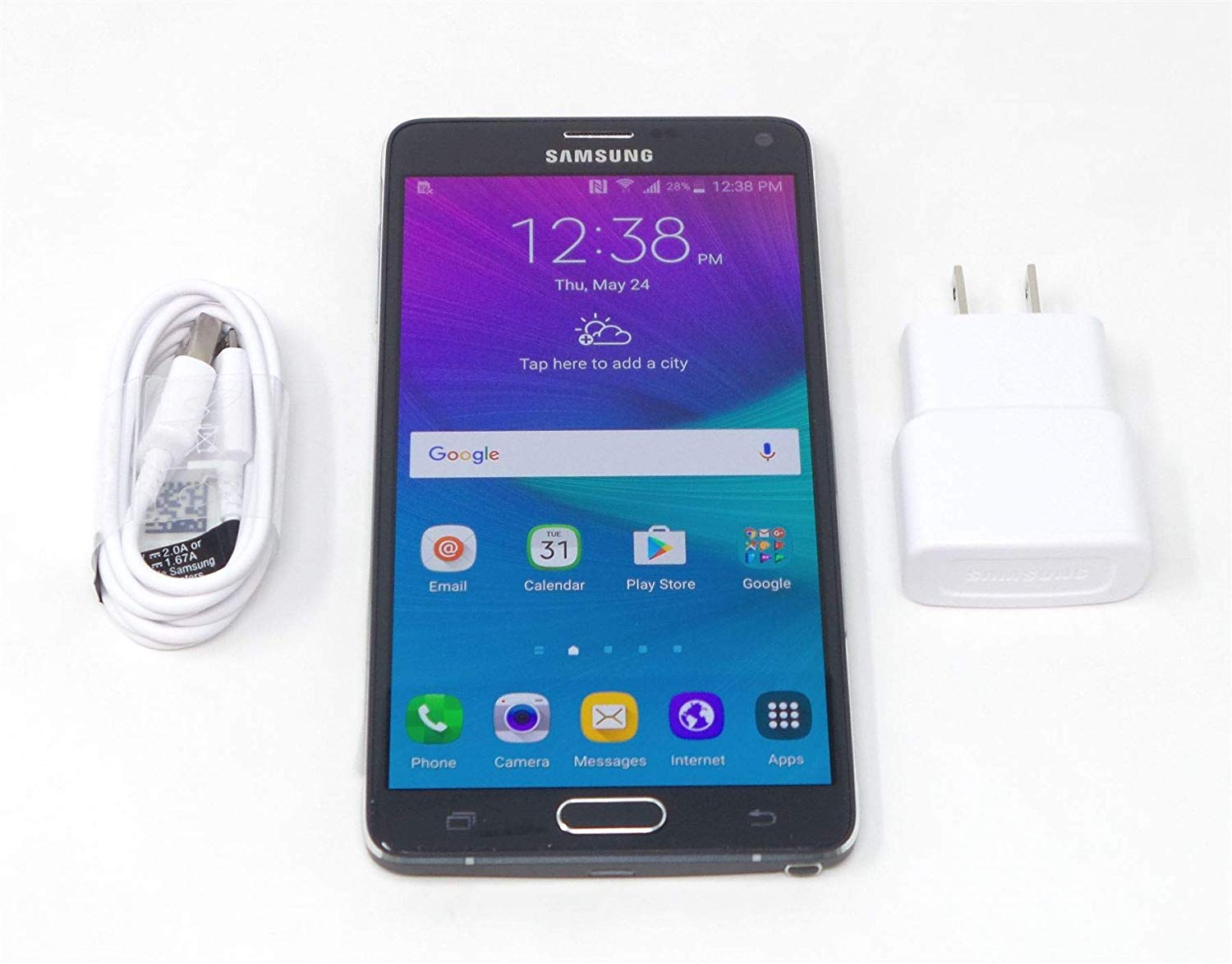 Samsung Galaxy Note 4 N910A 32GB Smartphone GSM 4G LTE Tidak Berkunci Hitam