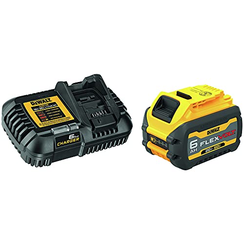 DEWALT DCB606C FLEXVOLT 20V/60V MAX Bateri Litium-Ion dan Kit Pemula Pengecas (6 Ah)