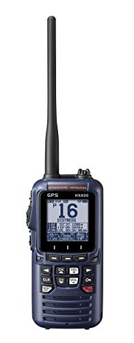 Standard Horizon HX890 Pegang Tangan VHF Biru Laut - Te...