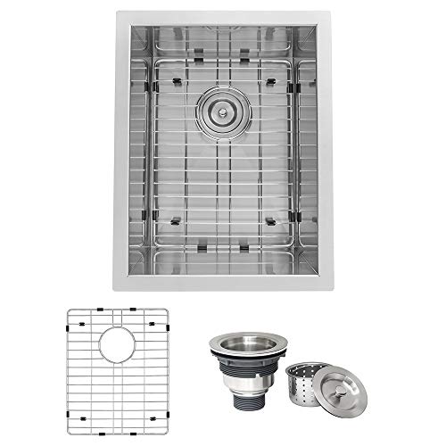 Ruvati 14-inci Undermount 16 Gauge Zero Raduis Bar Prep...