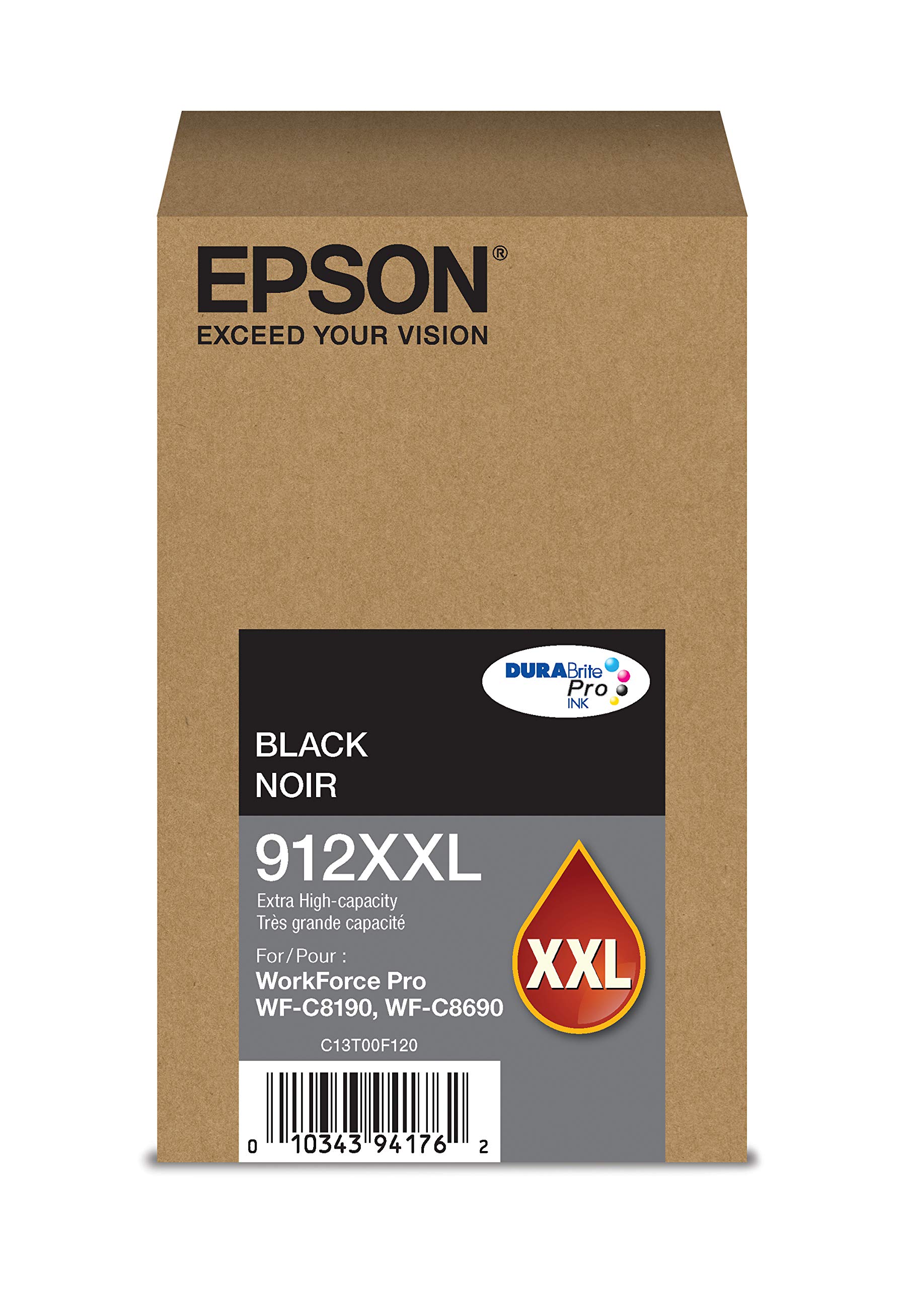 Epson DURABrite Pro T912XXL120 -Dakwat -Katrij - Hitam Kapasiti Tinggi