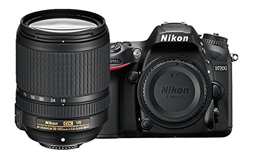 Nikon D7200 DX-format DSLR dengan Lensa VR 18-140mm (Hitam)