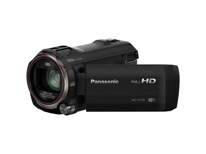 Panasonic Camcorder HD HC-V770 dengan Rakaman Video Berkembar Telefon Pintar Tanpa Wayar