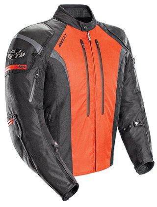 Joe Rocket Jaket Motosikal Tekstil Lelaki Atomic 5.0 - Hitam/Oren - XXX-Besar