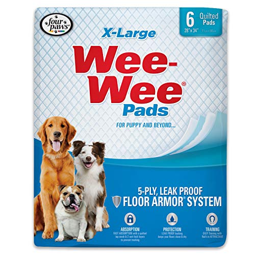 Four Paws Kawalan Bau Wee-Wee dengan Pad Kencing Kesega...