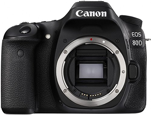 Canon Badan Kamera SLR Digital [EOS 80D] dengan Penderia CMOS 24.2 Megapiksel (APS-C) dan Dwi Piksel CMOS AF - Hitam