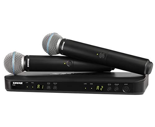 Shure Sistem Mikrofon Wayarles BLX288/B58 Dwi Saluran