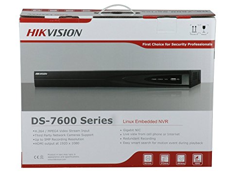 Hikvision NVR DS-7608NI-E2/8P 8CH PoE Perakam Video Rangkaian Plug & Play Terbenam dengan Rakaman Resolusi sehingga 6MP Versi Bahasa Inggeris ONVIF