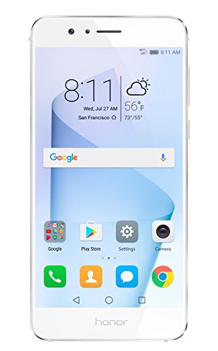 Huawei Device USA Inc Huawei Honor 8 Telefon Pintar Tidak Berkunci 64 GB Dwi Kamera - Waranti AS (Pearl White)