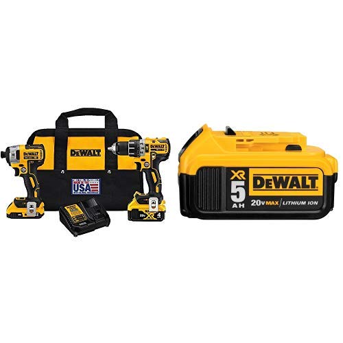 DEWALT DCK287D1M1 20V Cordless Hammerdrill dan Kit Komb...