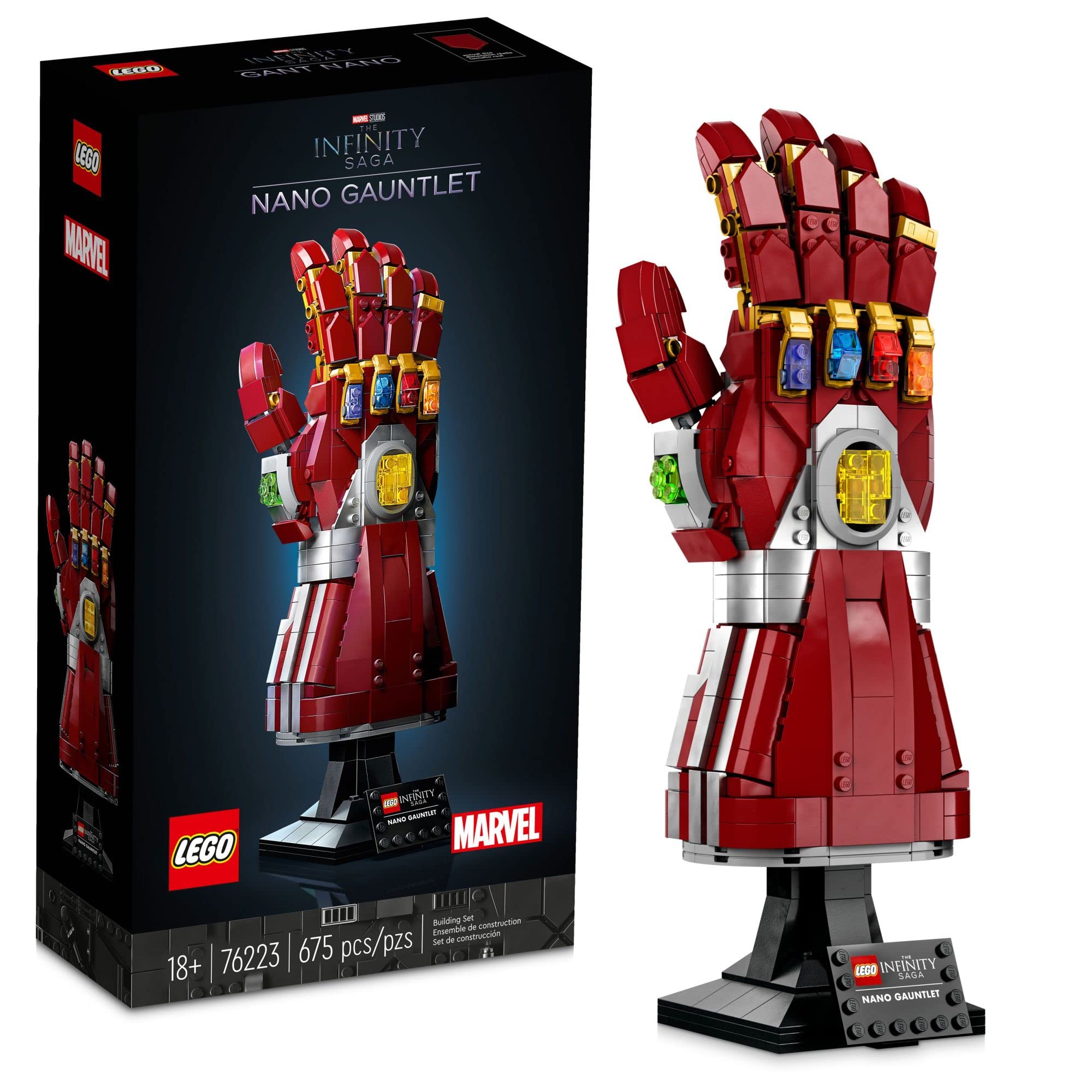 LEGO Marvel Nano Gauntlet 76223 Iron Man Set Bangunan untuk Dewasa (680 Keping)