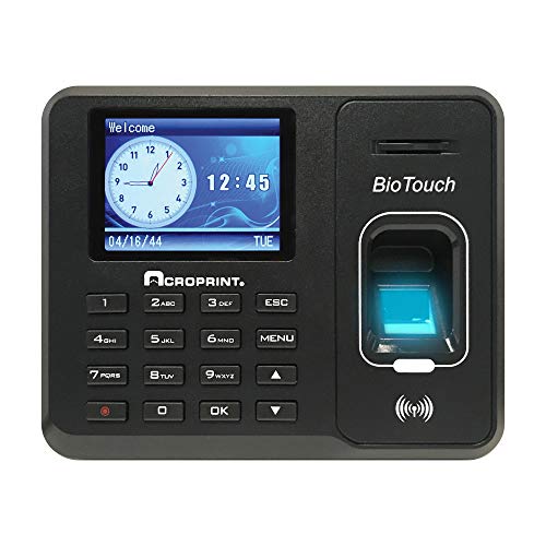 Acroprint BioTouch Self-Contained Automatic Biometrik C...