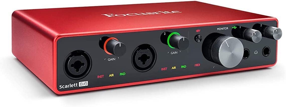 Focusrite Scarlett 8i6 (Generasi Ketiga) Antara Muka Au...