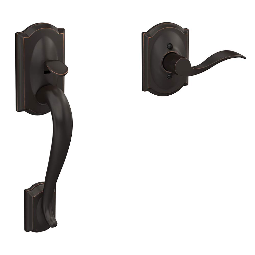 Schlage Handleset Masuk Depan Camelot dengan Tuas Aksen...