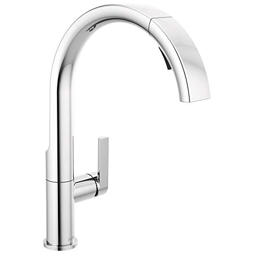 Delta Faucet Keele Chrome Faucet Dapur dengan Penyembur...