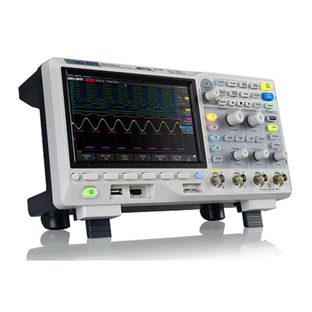 Siglent SDS1204X-E Super Phosphor Oscilloscope 4-Channel 200 MHz 1 GSa/s 14 MB