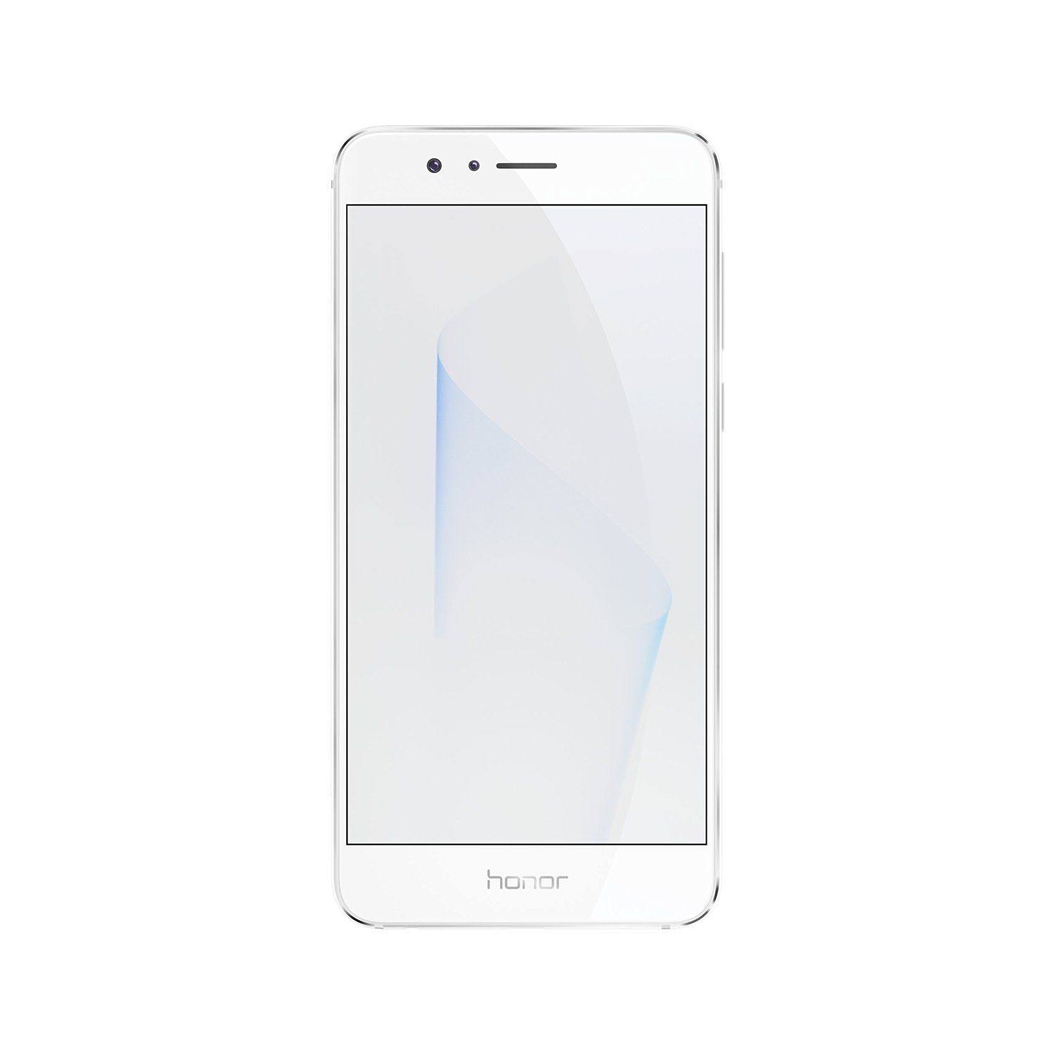 Huawei Device USA Inc Huawei Honor 8 Telefon Pintar Tanpa Kunci Dual Camera 32 GB - Waranti AS (Pearl White)