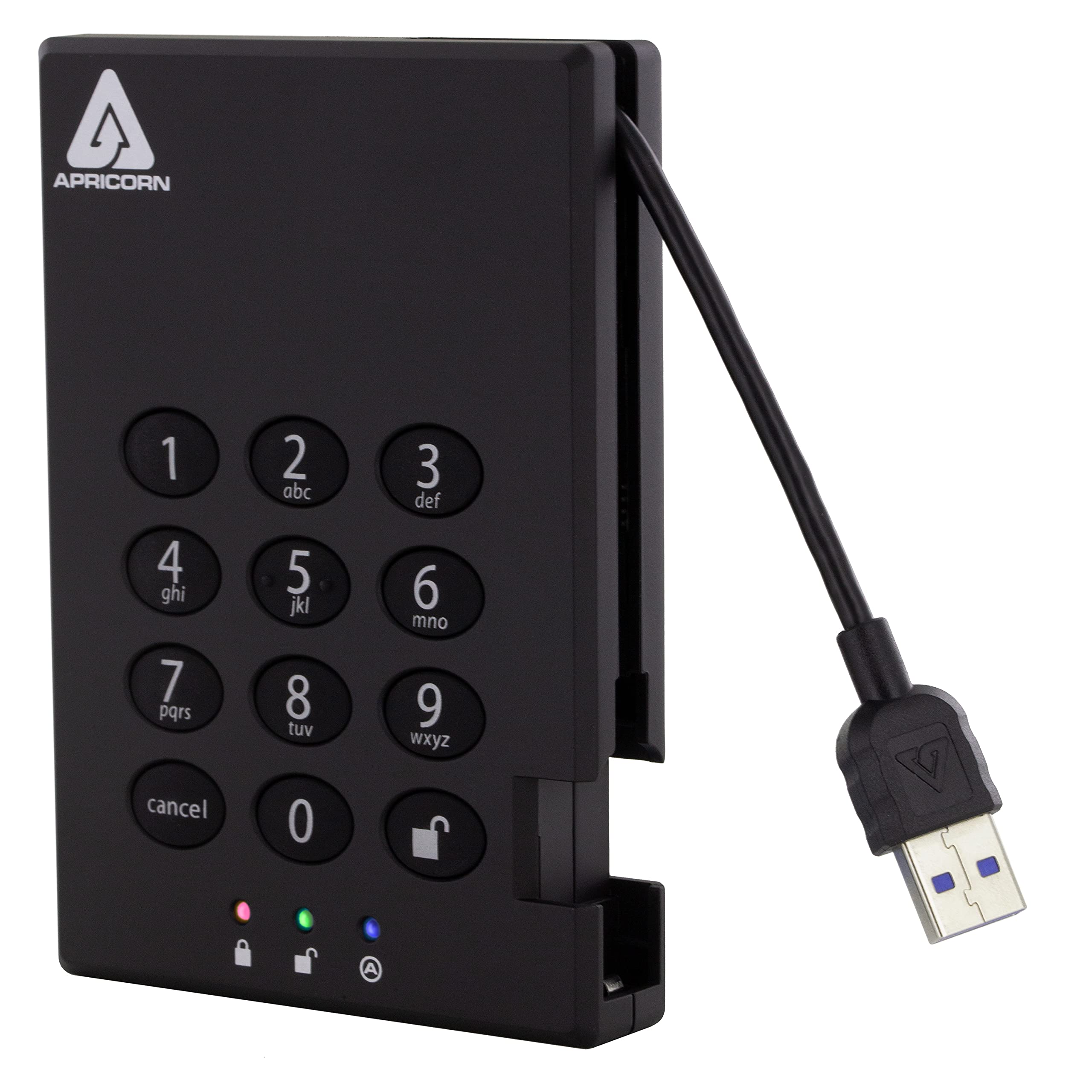 Apricorn Aegis Padlock USB 3.0 Pemacu Keras Luaran Muda...