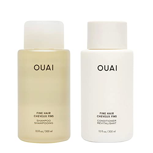 OUAI Set Syampu + Perapi. Bebas daripada Sulfat. 10 oz ...