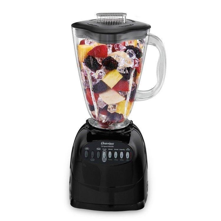 Oster 6706 6-Cup 450-Watt, 10-Speed ​​Blender, Hitam&qu...