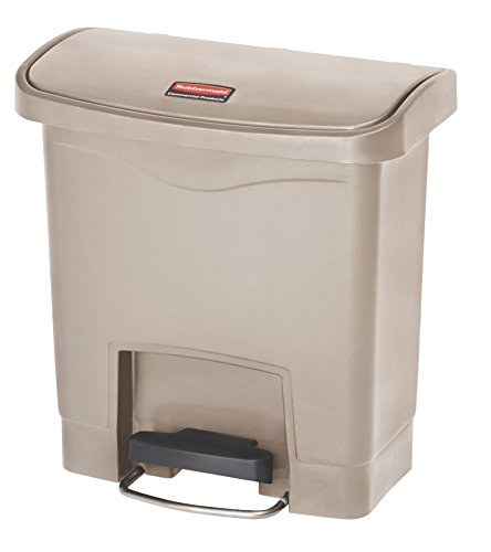 Rubbermaid Commercial Products Slim Jim Step-On Sampah Plastik/Tong Sampah