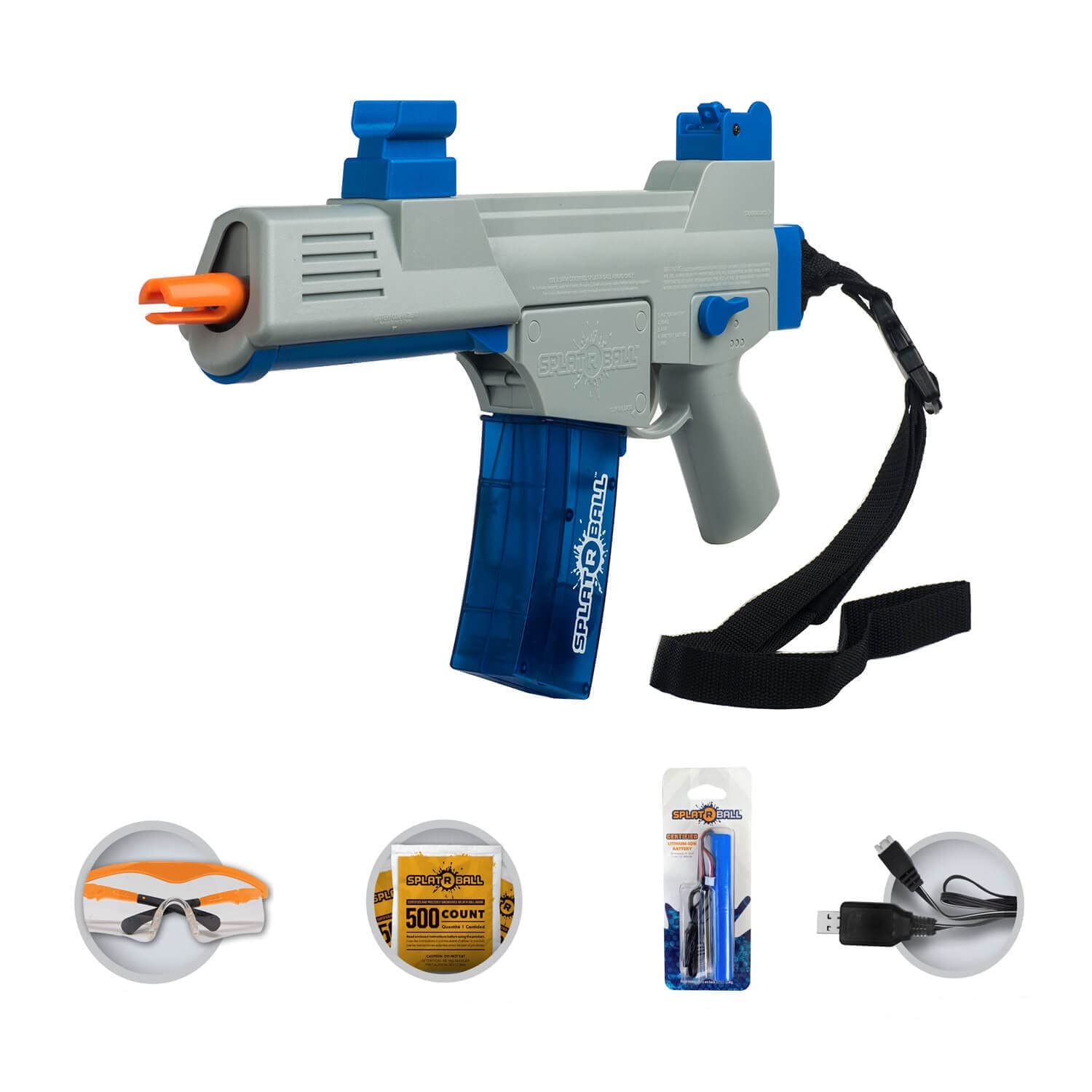 SplatRBall SRB400-SUB Gel Ball Water Bead Blaster Kit. Splat R Ball Semuanya dengan Electric Blaster mampu Merakam sehingga 200fps! Pistol Percikan