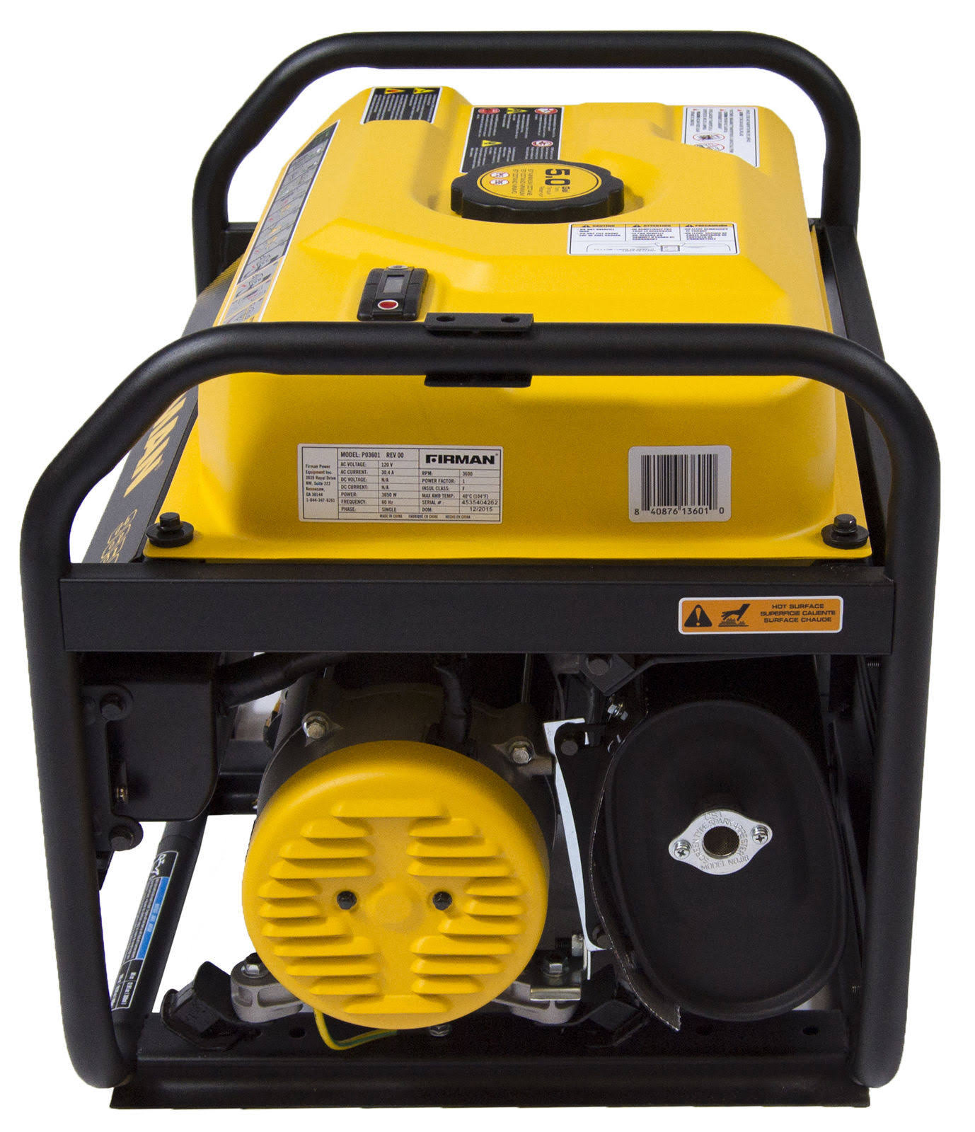 Firman P03607 4550/3650 Watt Gas Powered Extended Run T...