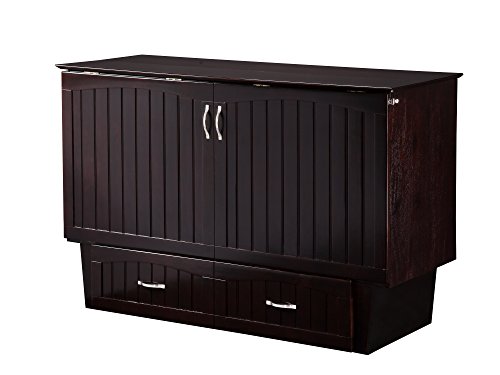 Atlantic Furniture AC592141 Dada Katil Nantucket Murphy dengan Stesen Pengecasan & Tilam